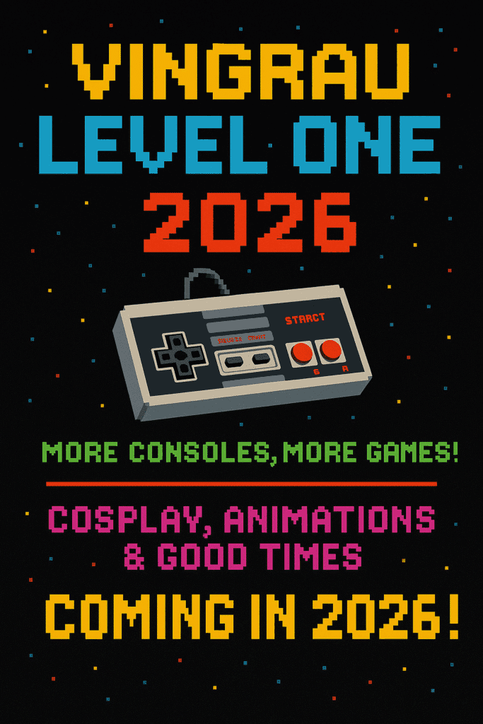 Affiche Vingrau Level One 2026 - Festival gaming et rétro à Vingrau