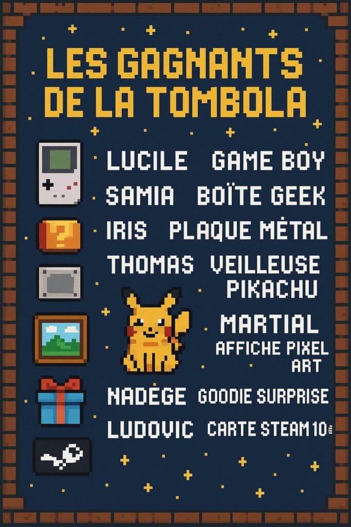 RĂ©sultats de la tombola Vingrau Level One 2025