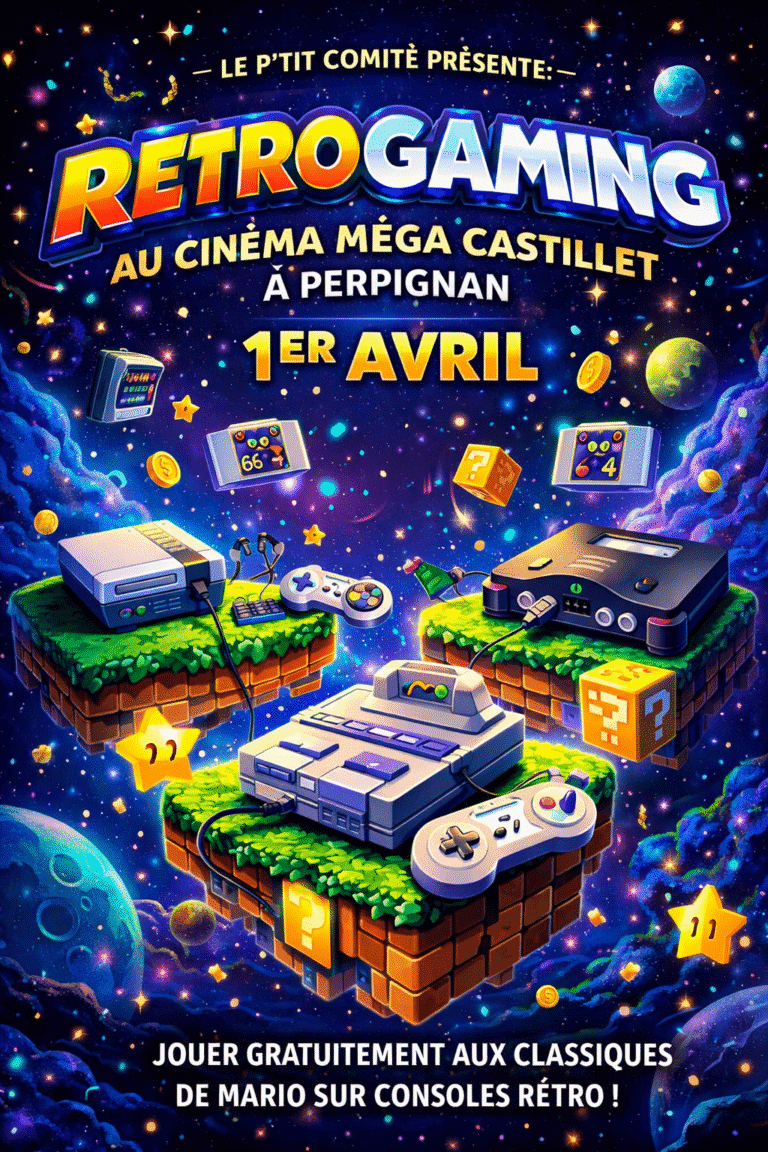 Super Mario Galaxy à Perpignan : Le P’tit Comité au Méga Castillet pour la sortie du film